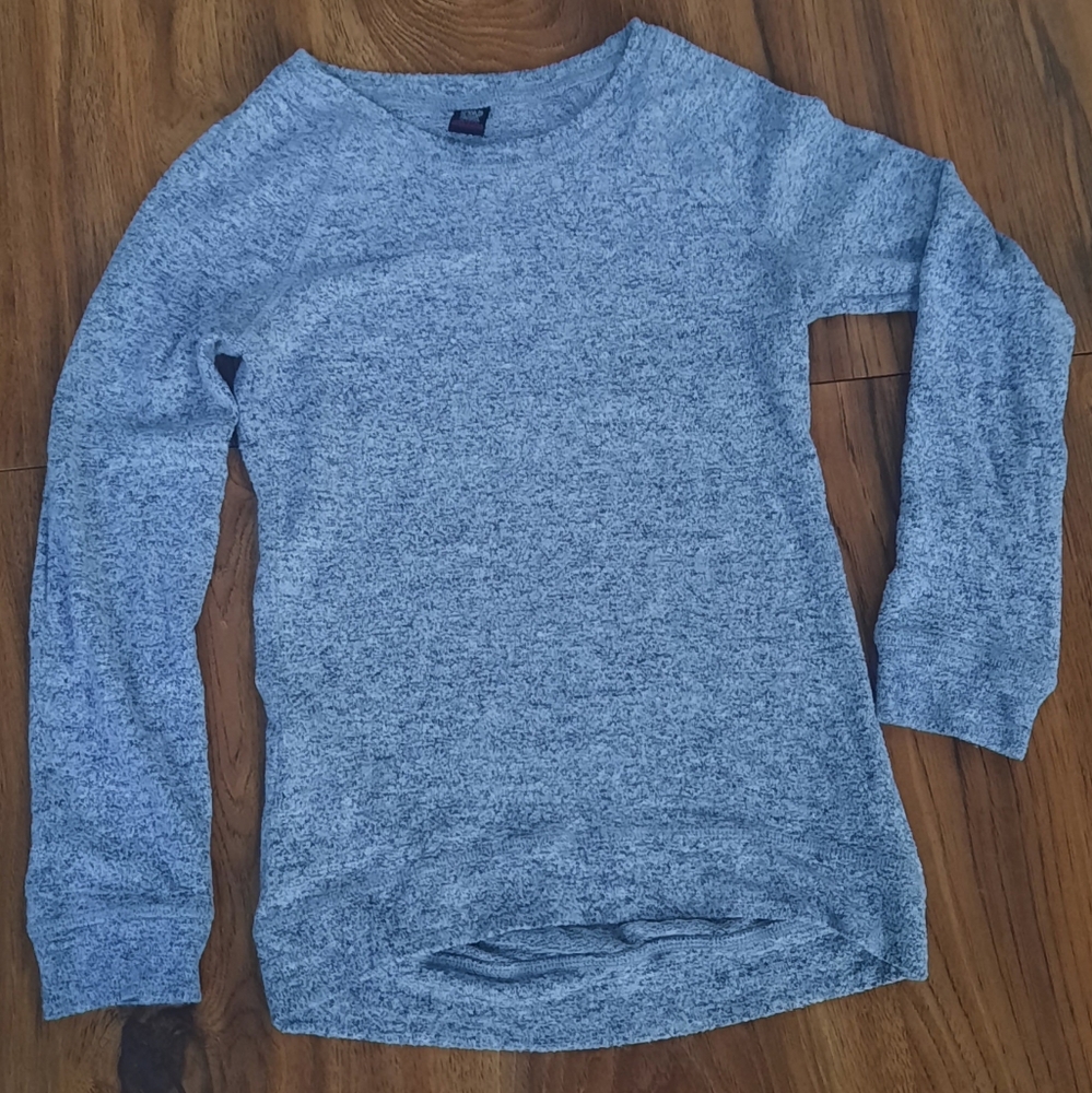 🍀Star Ride Gray Girl's Long Sleeve Shirt